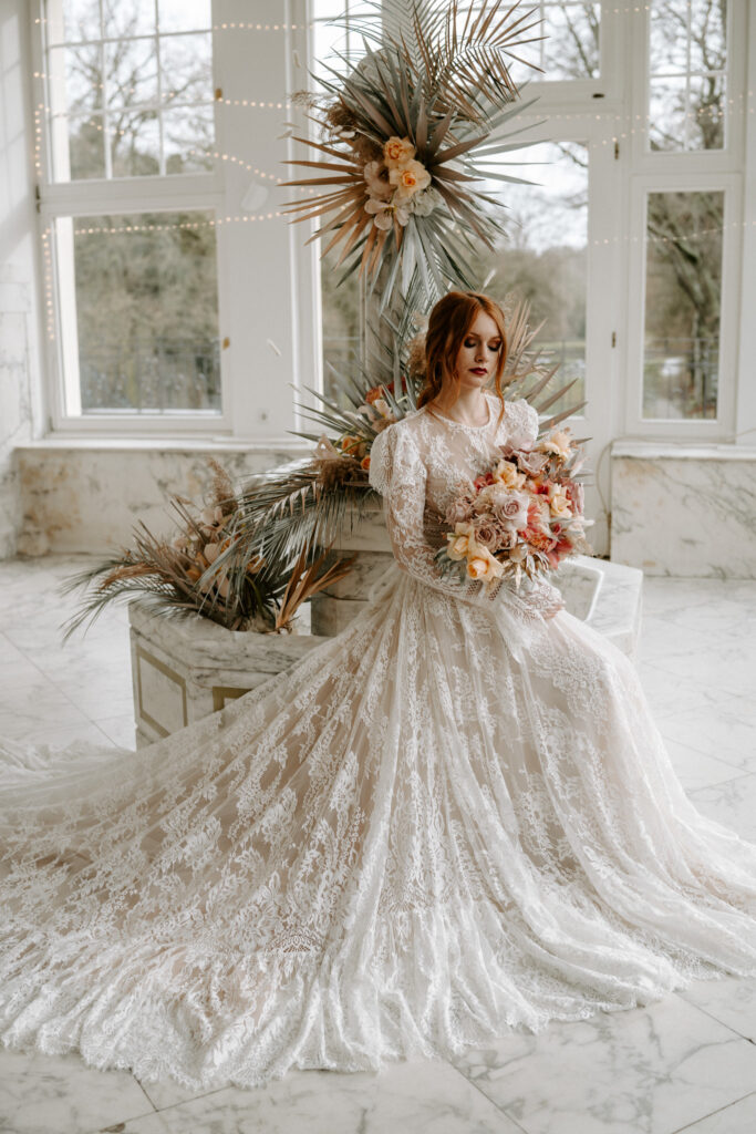 Schloss Teutschenthal Hochzeit Hochzeitsfotograf Braut Boho Hochzeit Hochzeitsfotografin Leipzig