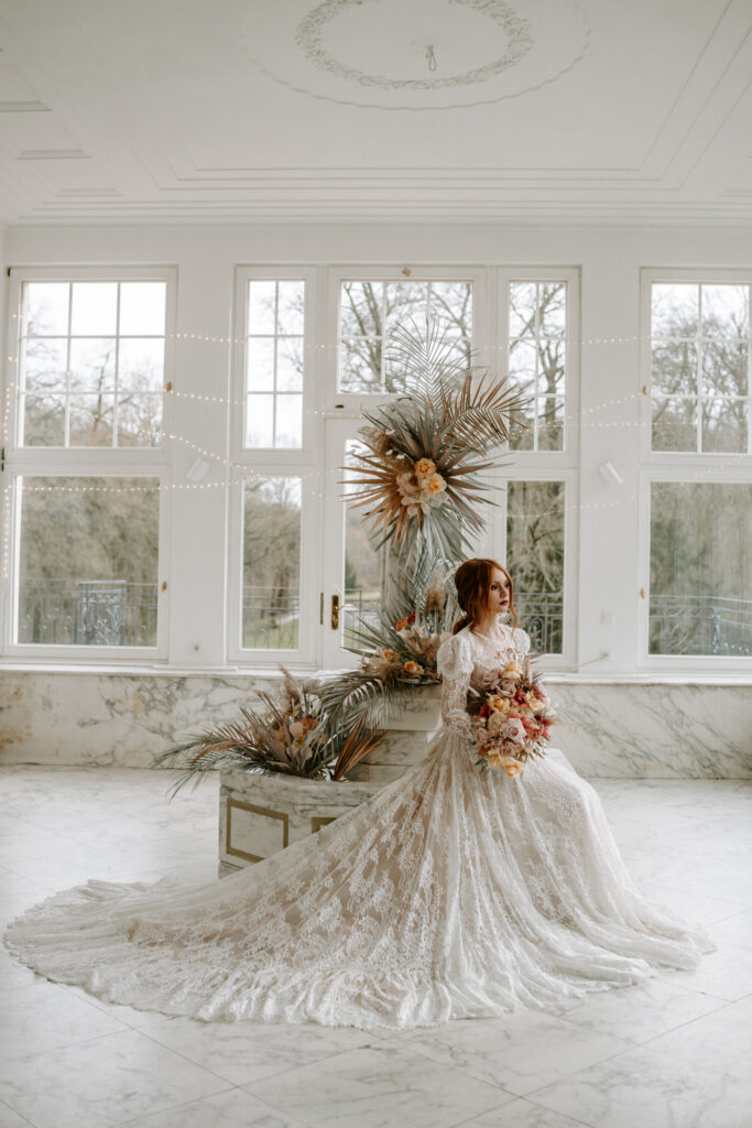 Schloss Teutschenthal Hochzeit Hochzeitsfotograf Braut Boho Hochzeit Hochzeitsfotografin Leipzig