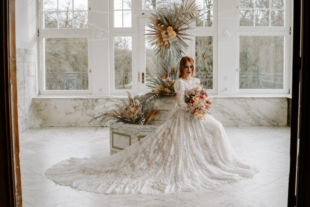 Schloss Teutschenthal Hochzeit Hochzeitsfotograf Braut Boho Hochzeit Hochzeitsfotografin Leipzig