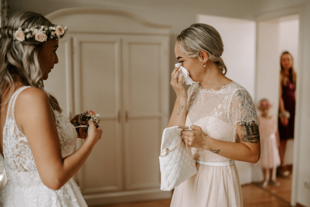 Getting ready Schloss Teutschenthal Hochzeit
