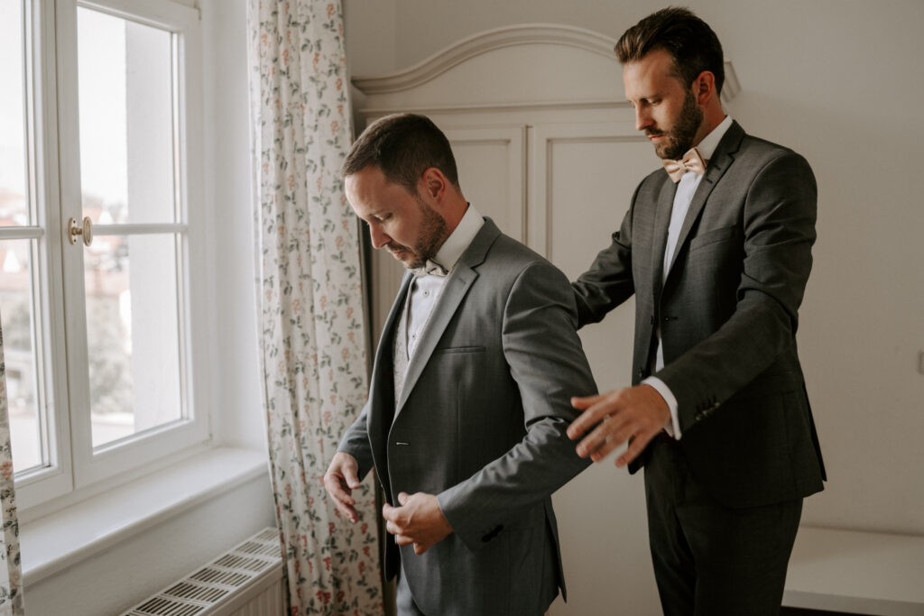 Getting ready Schloss Teutschenthal Hochzeit