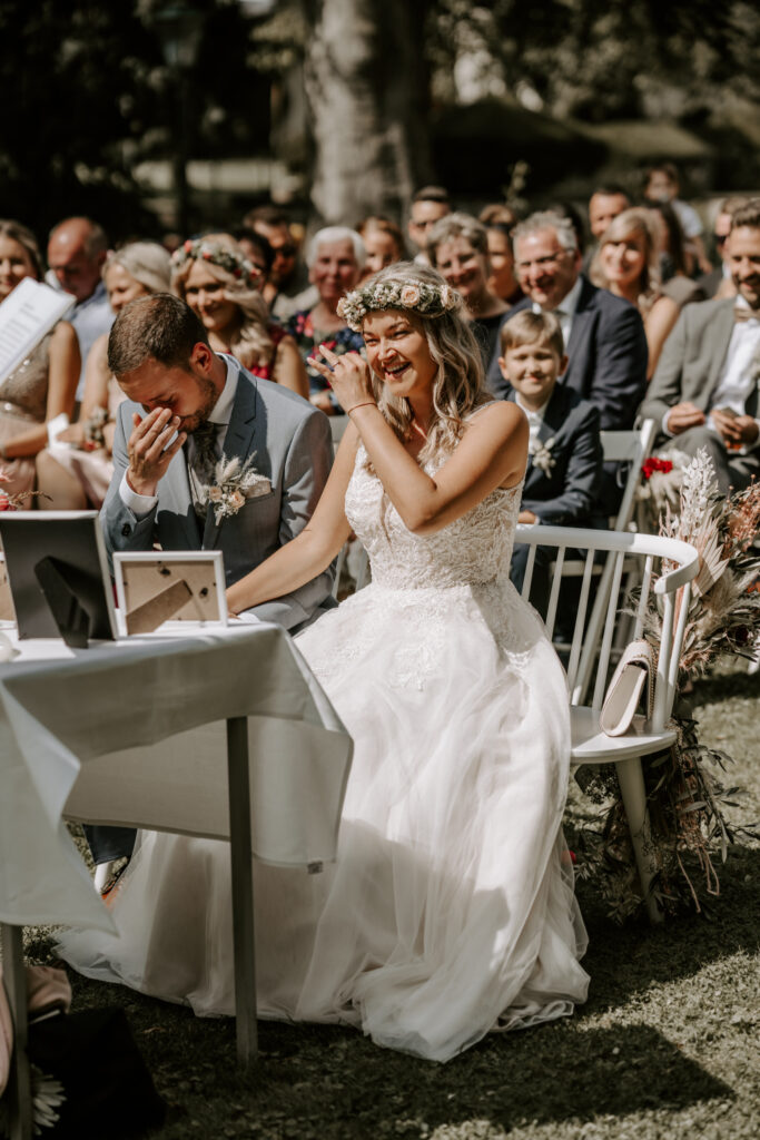 Freie Trauung Schloss Teutschenthal Park Hochzeit