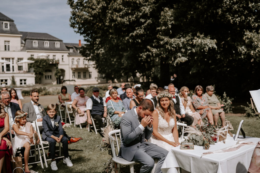 Freie Trauung Schloss Teutschenthal Park Hochzeit