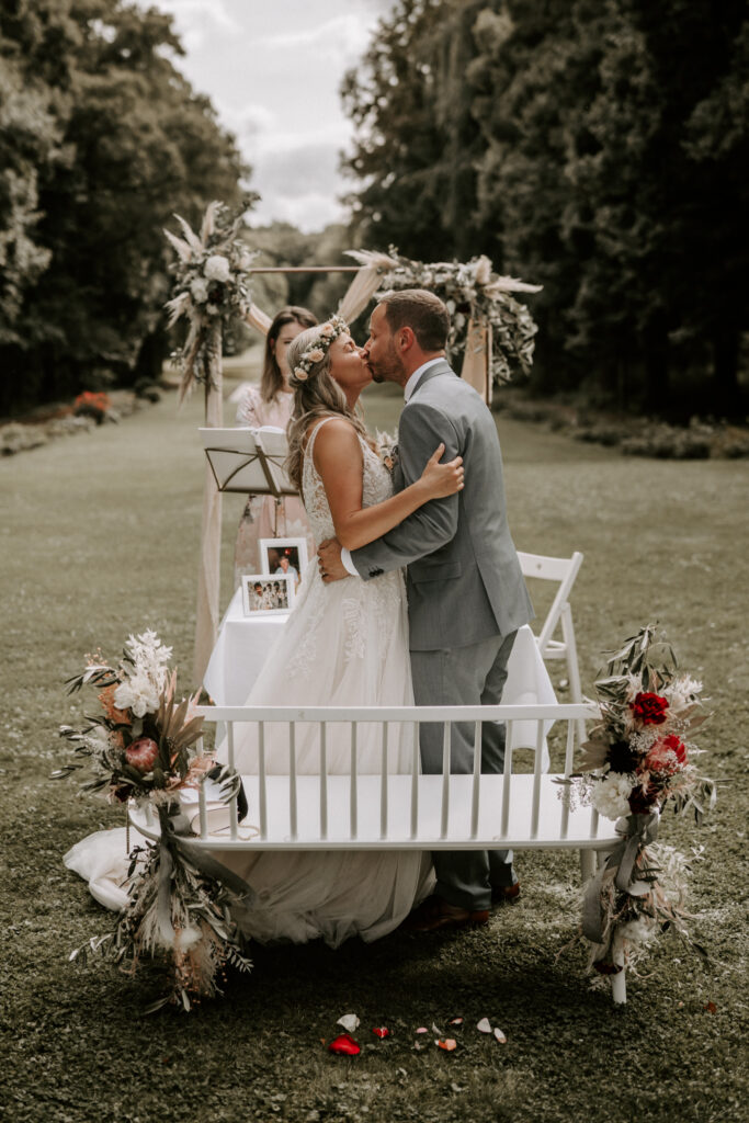 Freie Trauung Schloss Teutschenthal Park Hochzeit