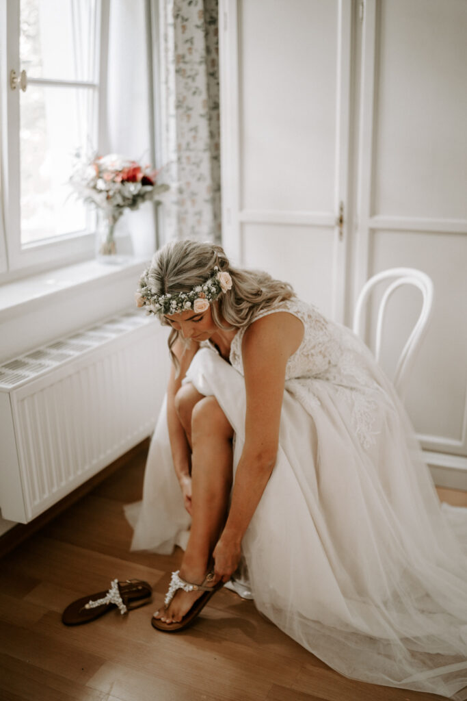 Getting ready Schloss Teutschenthal Hochzeit