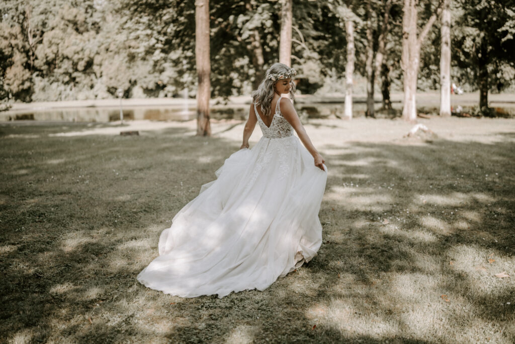 Freie Trauung Schloss Teutschenthal Park Hochzeit