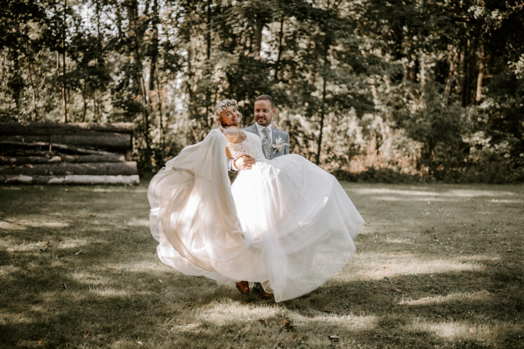 Freie Trauung Schloss Teutschenthal Park Hochzeit