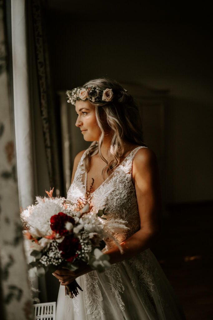 Getting ready Schloss Teutschenthal Hochzeit